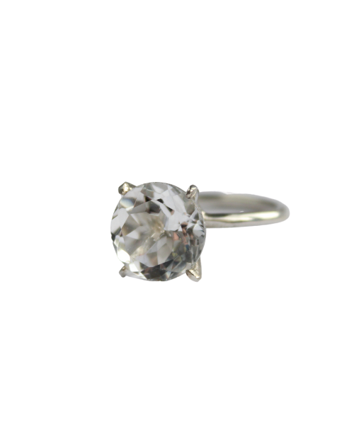 Bague en cristal de roche galactique