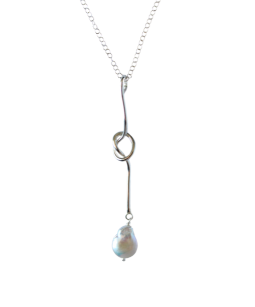 Love Knot Pearl Pendant