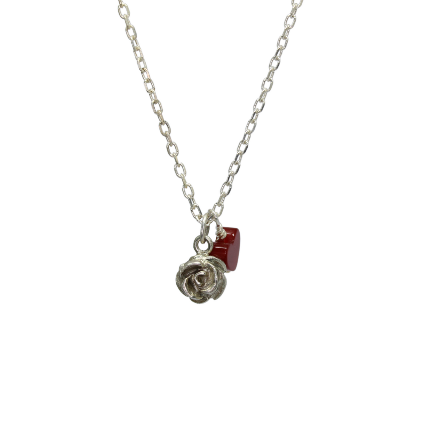 Pendentif Rose Rouge