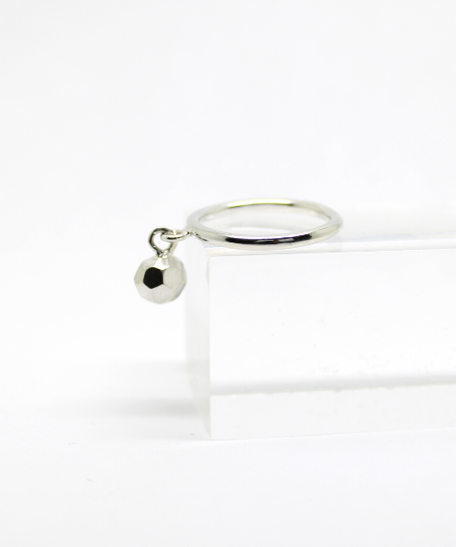 Bague à breloque boule disco