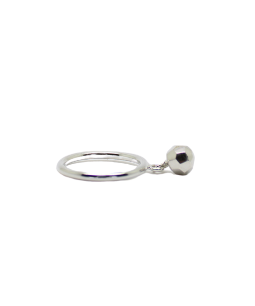Bague à breloque boule disco