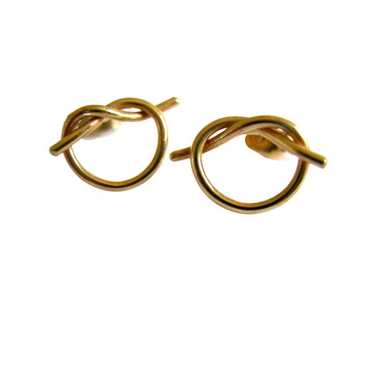 Golden Love Knot Earrings