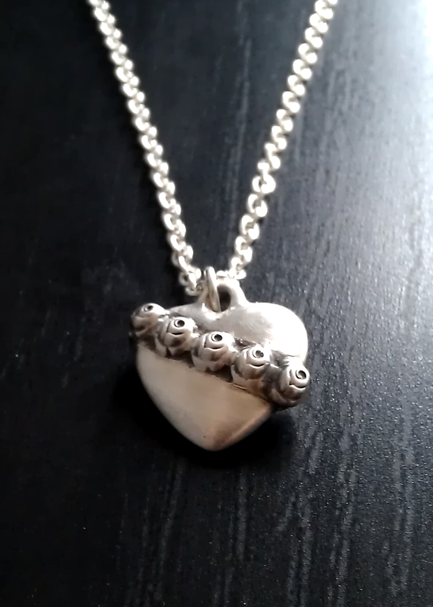 Heart Rose Pendant